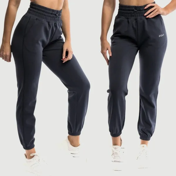ECHT Black Double Band Storm Joggers Athleisure Loungewear Gym Cozycore - Image 2