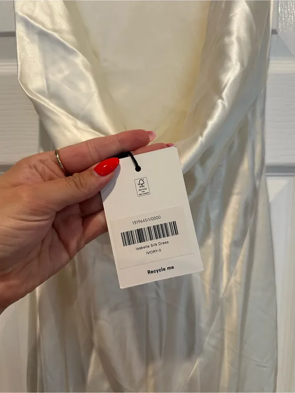 Reformation Isabelle Silk Dress - Image 6