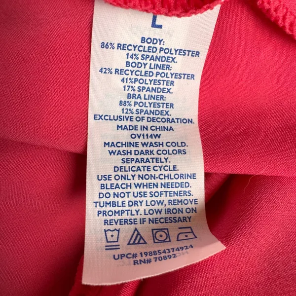 Outdoor Voices The Exercise Dress Pink Activewear Bodysuit Liner OV114W Large - Image 4