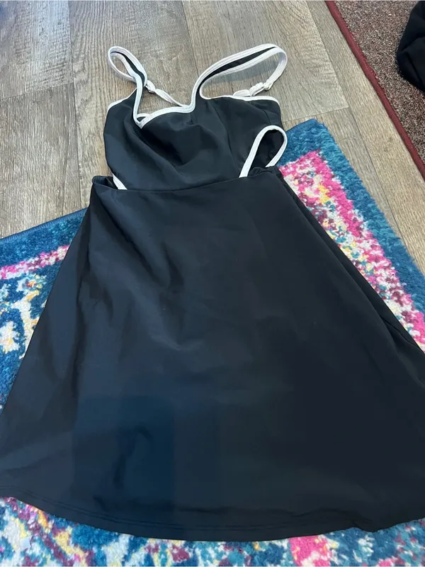 Abercrombie black cut out sides active dress XSP - Image 4