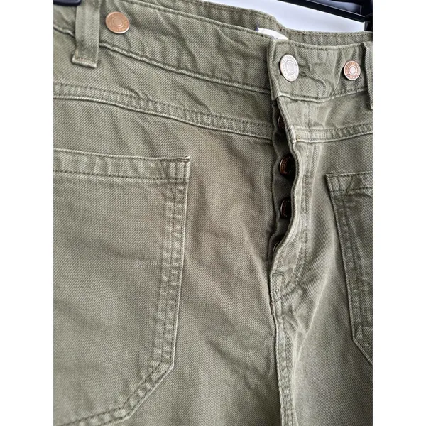 We The Free Palmer Wide Leg Jeans Free People Green NWT Size 28 - Image 8