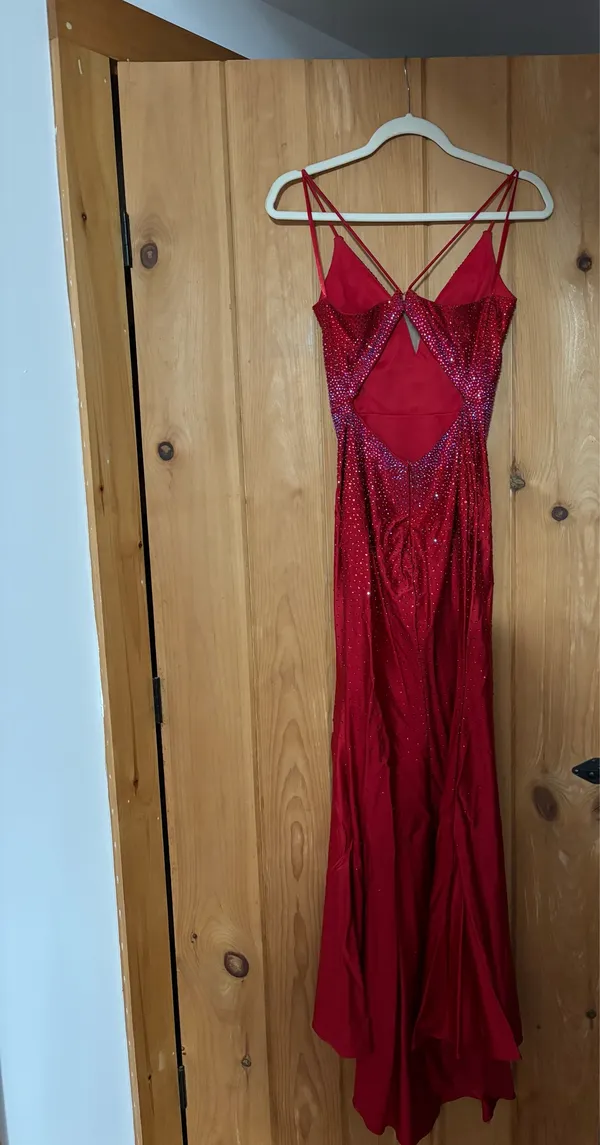 Prom Dress Red Size XS - Image 2