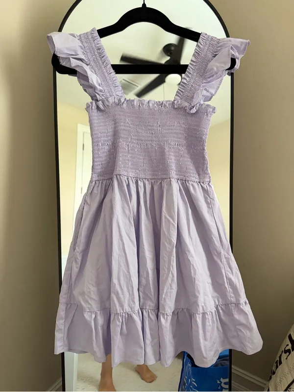 miami Lilac Ruffle-Strap Smocked Dress - Image 2