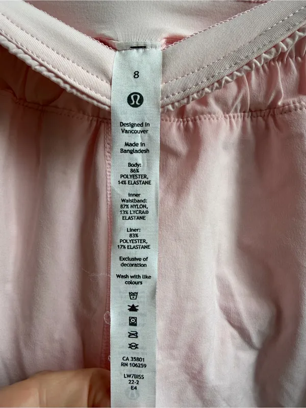 Lululemon Track That High-Rise Lined Short 3" Strawberry Milkshake Light Pink 8 - Image 6