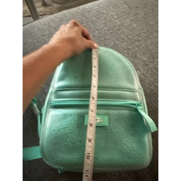 UGG Danni Clear Mini Backpack Sage Green Faux Shearling TPU 1113835 NWOT - Image 7