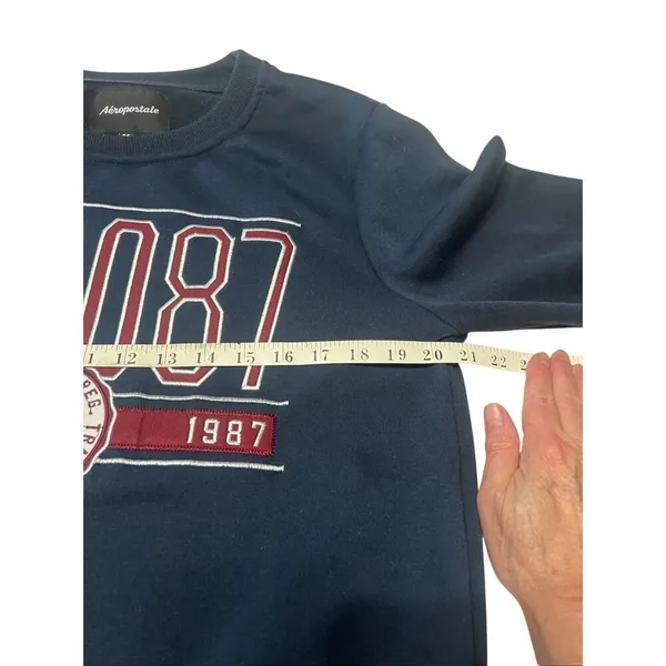 Aeropostale Womans Sweatshirt Navy Sz M - Image 3