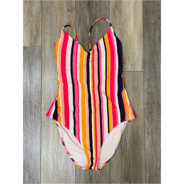 Aerie Strappy Back One Piece Swimsuit Women's Size Large - Image 3