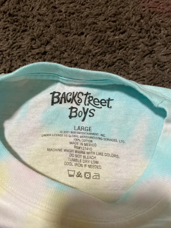 Backstreet Boys Tie Dye Tee Size Large - Image 6