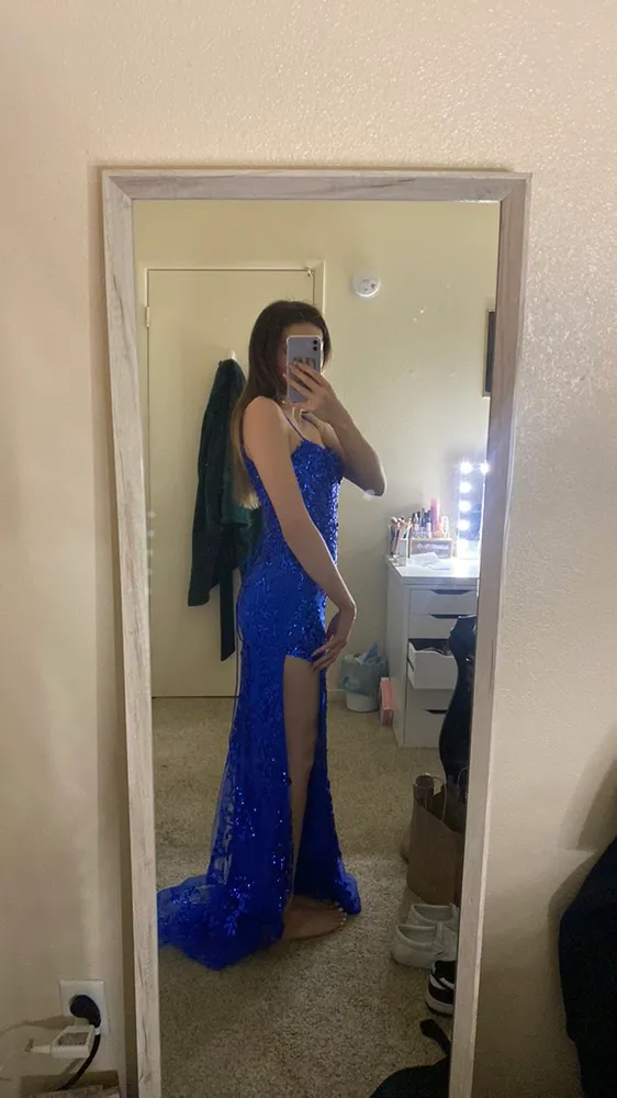 Berlin Nova Sheath Corset Back Prom Dress With Beading And Sequin - Image 3