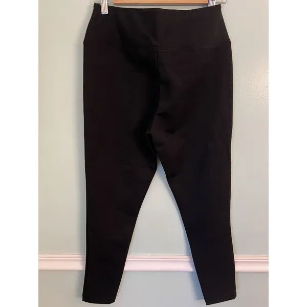 Orvis Stretch Pants S‎ Women Black Nylon Elastane High Waist Ponte - Image 2