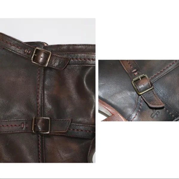 FRYE distressed 3 strap boots - Image 9