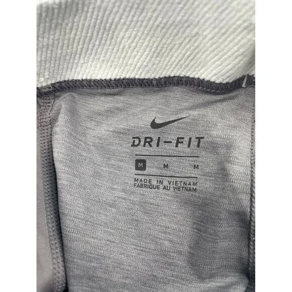Nike Pro Floral Print Athletic Leggings‎ Grey Mint Workout Compression Pants M - Image 5