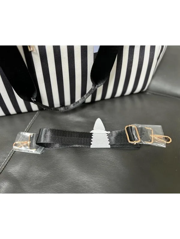 Alice + Olivia Striped Duffel Bag by Stacey Bendet - Image 8