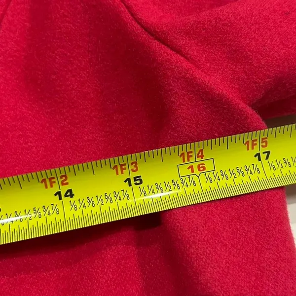 Old Navy Red Wool Blend  Coat - Image 5