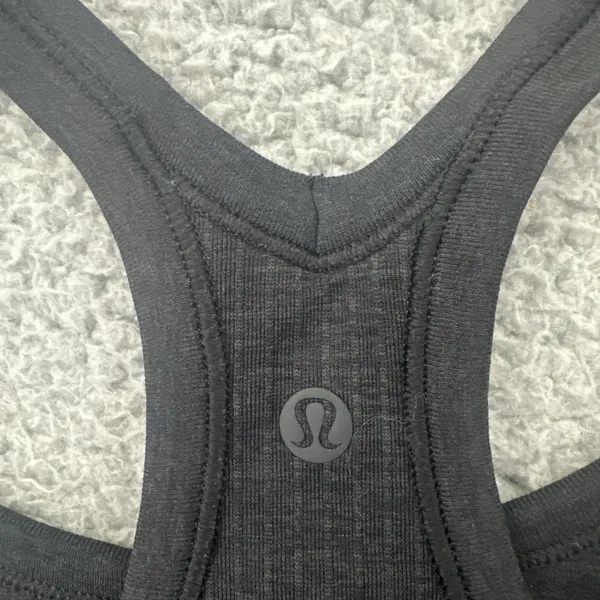 Lululemon Ebb To Street Tank Top Black Athletic Athleisure Women's 8 - Image 3