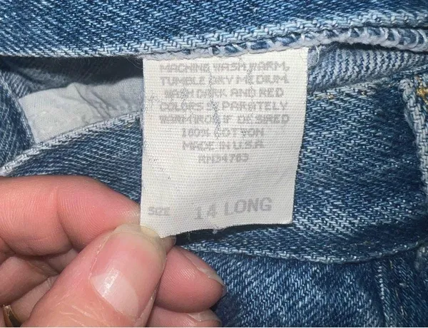 Vintage 80s Lee MR High Waist Denim Mom Jeans Tapered Leg Size 14 waist 30 inch - Image 11
