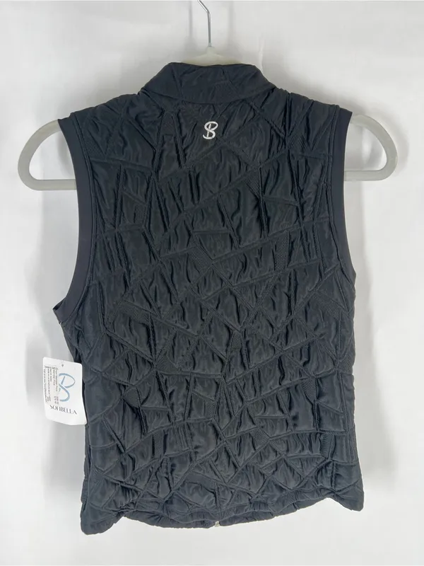 Sofibella Black Quilt Vest Size Small NWT UPF 50 Style 2432N - Image 10