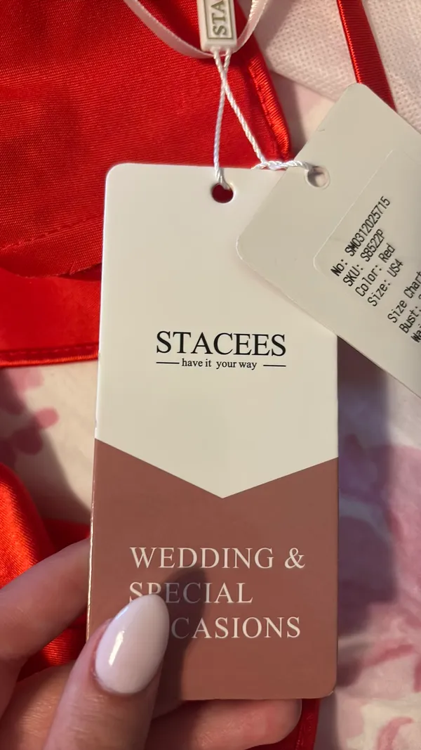 Stacee’s Prom Dress Red Size 4 - Image 5
