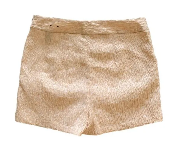 Express Shorts Peachy Pink Textured Dressy Pockets Side Zip Shorts Size 12R - Image 6