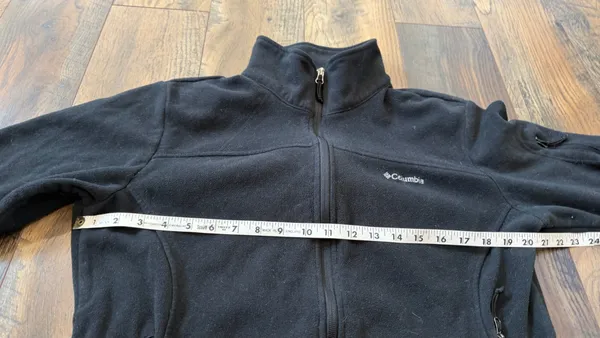 Columbia Jacket Womens Size XL Black Fleece Full Zip Mock Neck Pockets Outdoor - Image 4