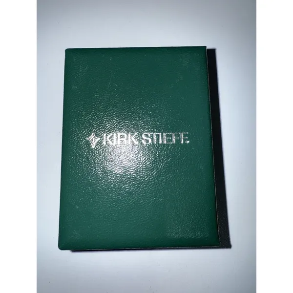 VTG Kirk Stieff March Flower Of Month‎ Pin Brooch Jonquil Pewter Dangle NOS Box - Image 3