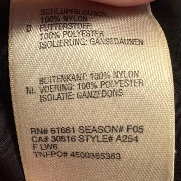 Vintage 2005 The North Face Black Puffer‎ Coat with High Collar Insulated Design - Image 13