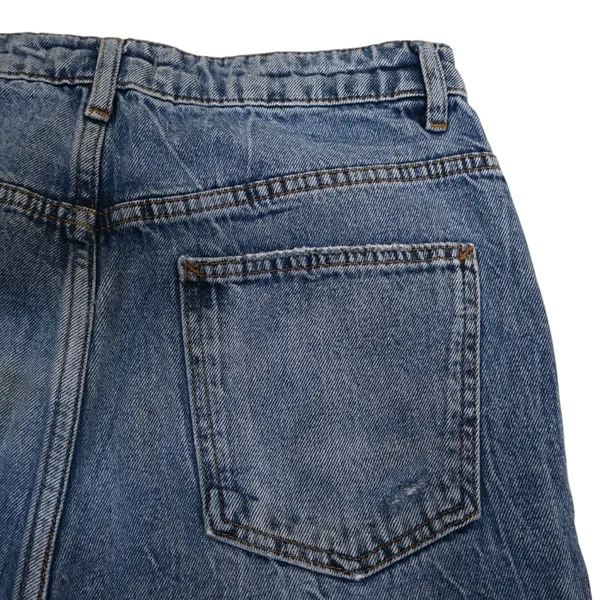 We the Free Women's 28 Distressed Straight Leg High-Rise Ankle Jean - Image 7