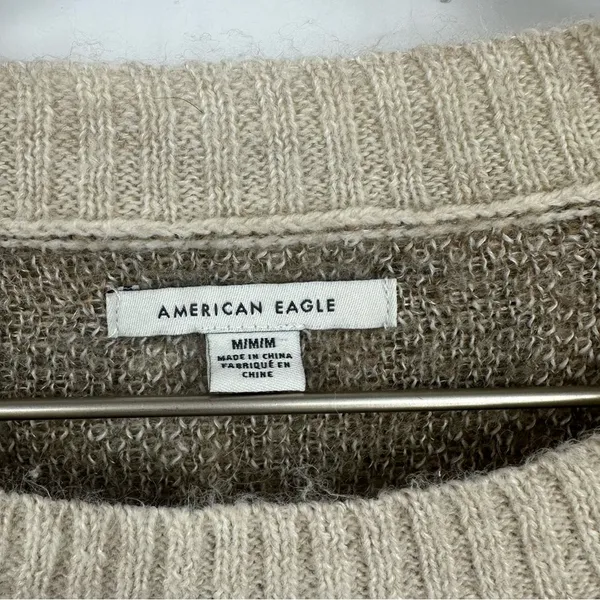 American Eagle Outfitters Leopard Sweater Size Medium Boho Fall Soft Lightweight - Image 6