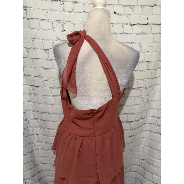 Lulus Elevated Vision Tiered Maxi One Shoulder Cocktail Dress Size XL - Image 6