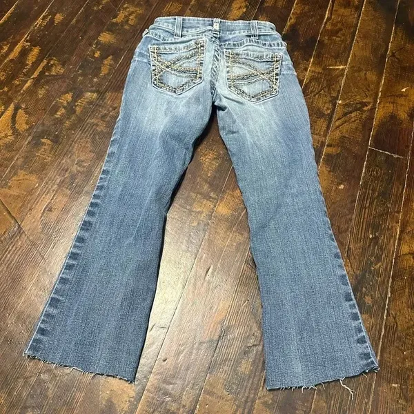 Ariat REAL 25 raw hem western cowboycore boot cut jeans - Image 5