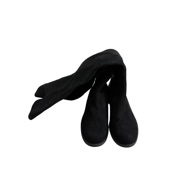 Stuart Weitzman 5050 Black Suede Over The Knee Boots US Size 5.5B EU 36 - Image 4