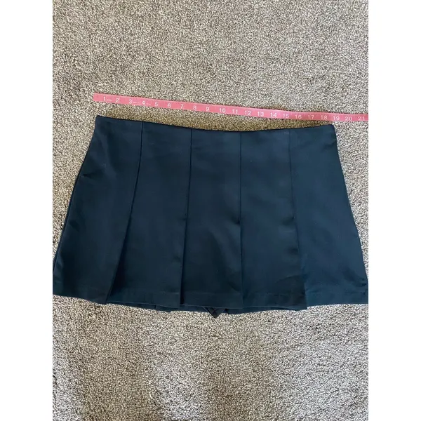 Abercrombie & Fitch Black Pleated Skort Size L Tennis Mini - Image 6
