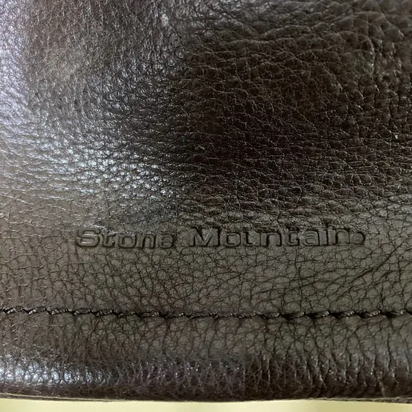 Vintage Stone Mountain Brown Leather Shoulder Bag - Image 9