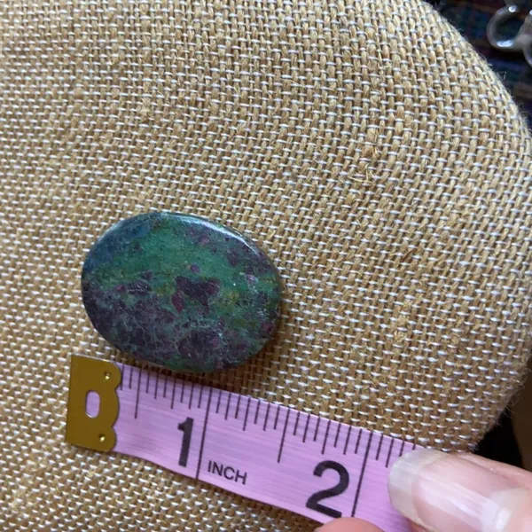 Ruby Zoisite (Anyolite) Drilled Pendant Green - Image 5