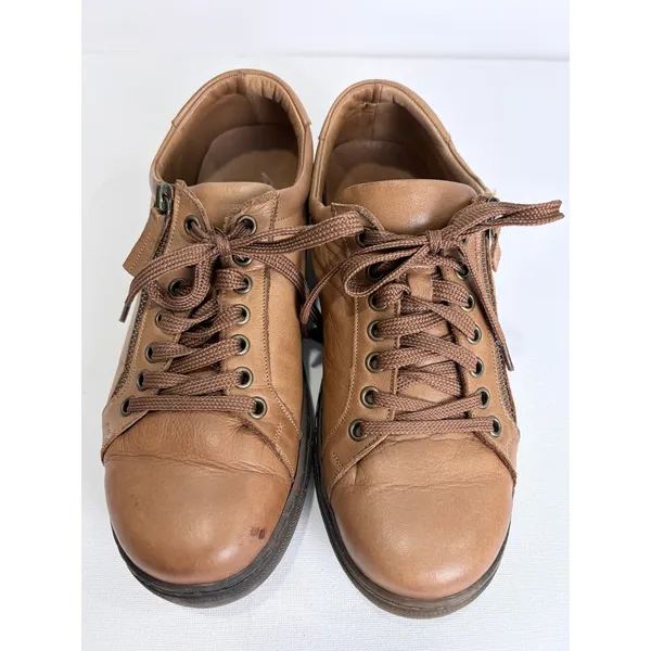 Andrea Conti Brown‎ Leather Lace-Up Comfort Shoes Minimalist Euro Casual 40 - Image 12