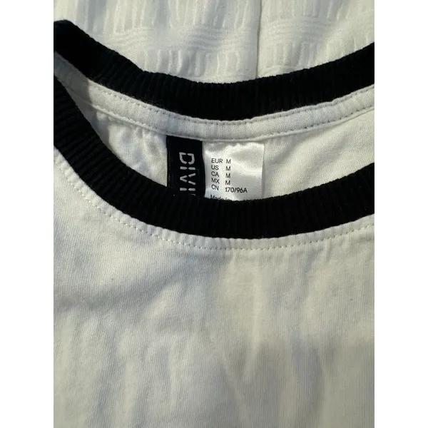H&M Divided White Crop Top In Your Dreams Short Sleeve T-Shirt Y2K 90s - Image 2