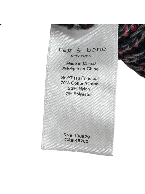 Rag & Bone Ilana Marled Sweater Navy Blue Multicolor Crewneck Size Small - Image 11