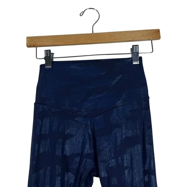 OFFLINE by Aerie Camo Metallic Leggings Navy Blue Athletic Shimmer Size M - Image 3