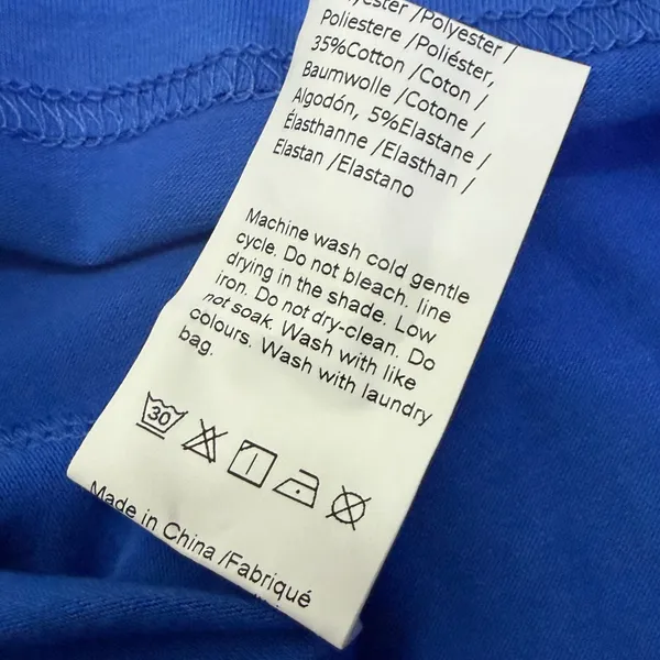 NWT Tankaneo Blue Cap Sleeve Crop Tank Top Pocket Crewneck Casual Small - Image 6