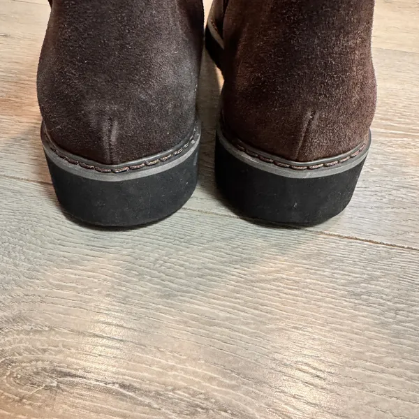 Donald Pliner Captain Brown Suede Leather‎ Ankle Boots Womens Size 8.5 - Image 8