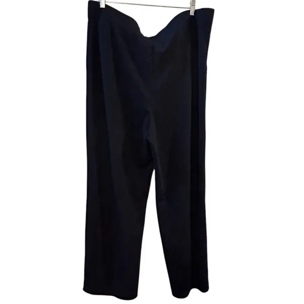 Isaac Mizrahi Women's 2XL Tall Navy Wide-Leg‎ Pants High Waist Casual - Image 2