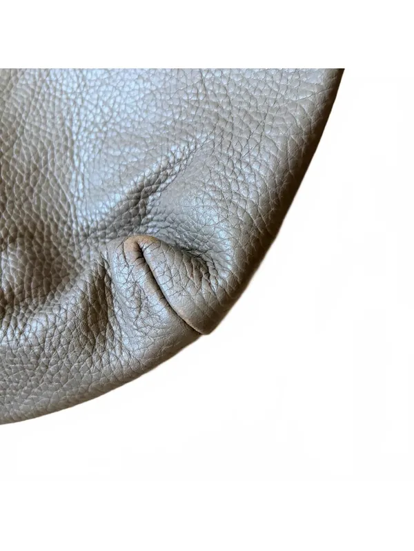 Cuyana Pebbled Leather Tote Bag Purse Taupe Monogram CAS - Image 4