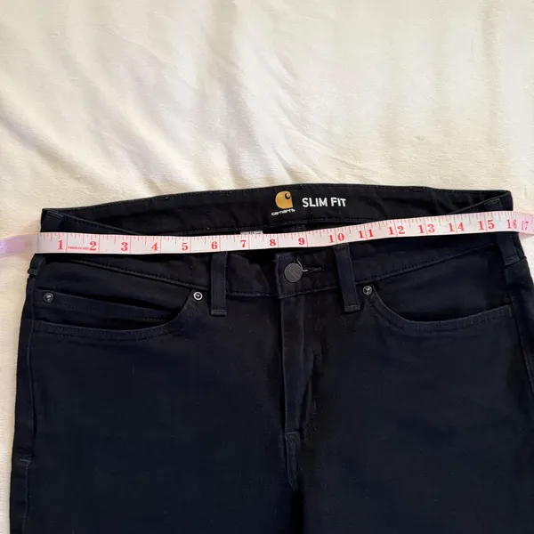 Carhartt Slim Fit Black Utility‎ Pants Womens 10 Regular 104214-BLK Stretch - Image 8