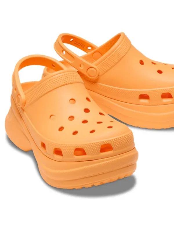 CROCS Siren Platform Clogs Orange Women's Size 7 Chunky Heel Y2K Sandals Comfort - Image 5
