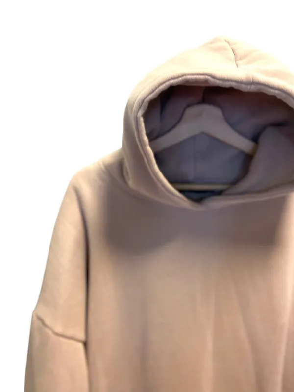 Boutique Thick Oversized Neutral Pullover Hoodie Beige Size XL Athleisure Minimalist Cute - Image 8