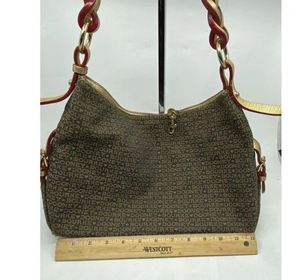 Dooney & Bourke Fabric Shoulder Bag Over Signature - Image 4