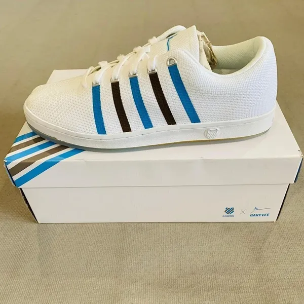 K-Swiss x Garyvee Clouds and Dirt Women's White Mesh Low Top Sneakers Size‎ 7 - Image 3