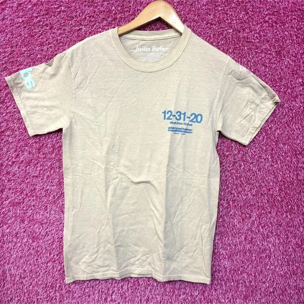 Justin Bieber Live With Your Boy New Years Eve Virtual Concert Tee Small - Image 3