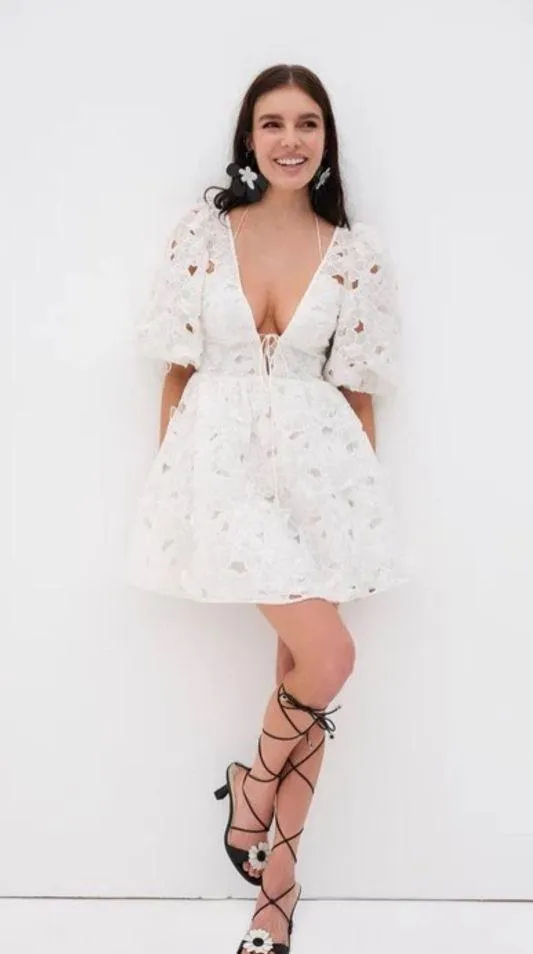 For Love & Lemons Leighton Mini Dress - Image 8