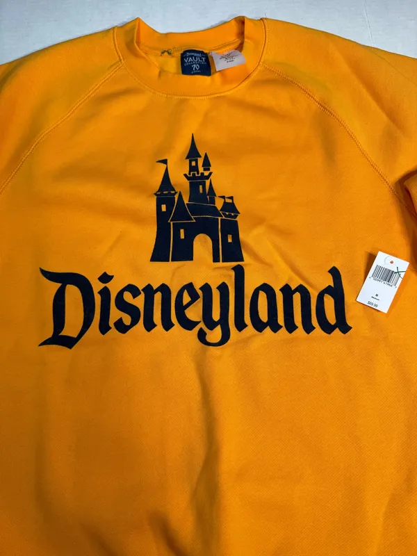Disney Disneyland Resort Vault Collection 70 Sweatshirt Orange Castle Logo M NWT - Image 2